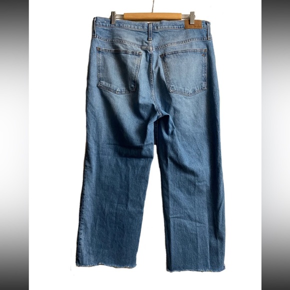 Madewell - Women's The Perfect Vintage Wide-Leg Crop Jean Size 32 Raw Hem NWOT - Picture 2 of 9